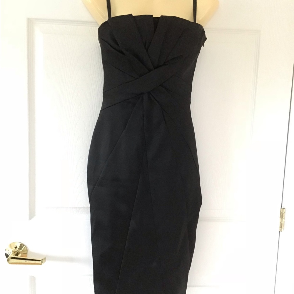 KAREN MILLEN Black Sleeveless Cocktail Dress Size 2